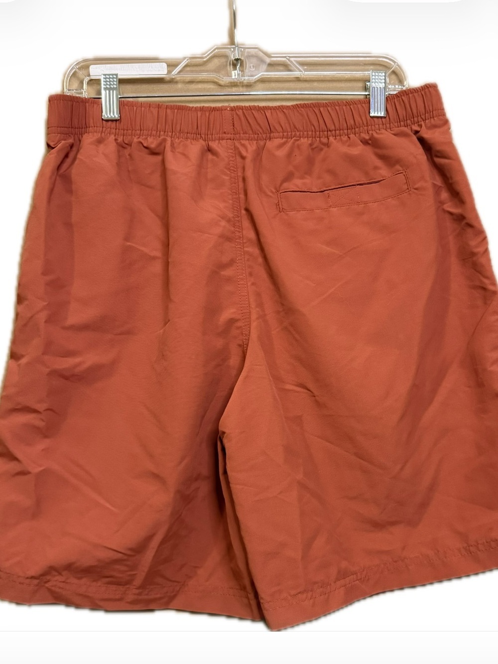 L.L. Bean Men's Rust Swim Trunks - Picture 2 of 2